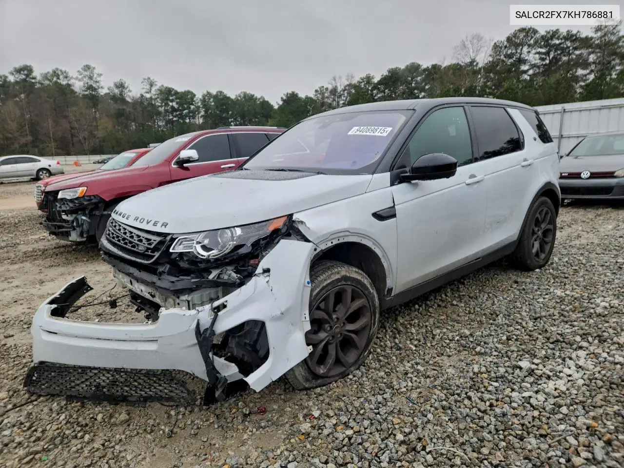 SALCR2FX7KH786881 2019 Land Rover Discovery Sport Hse