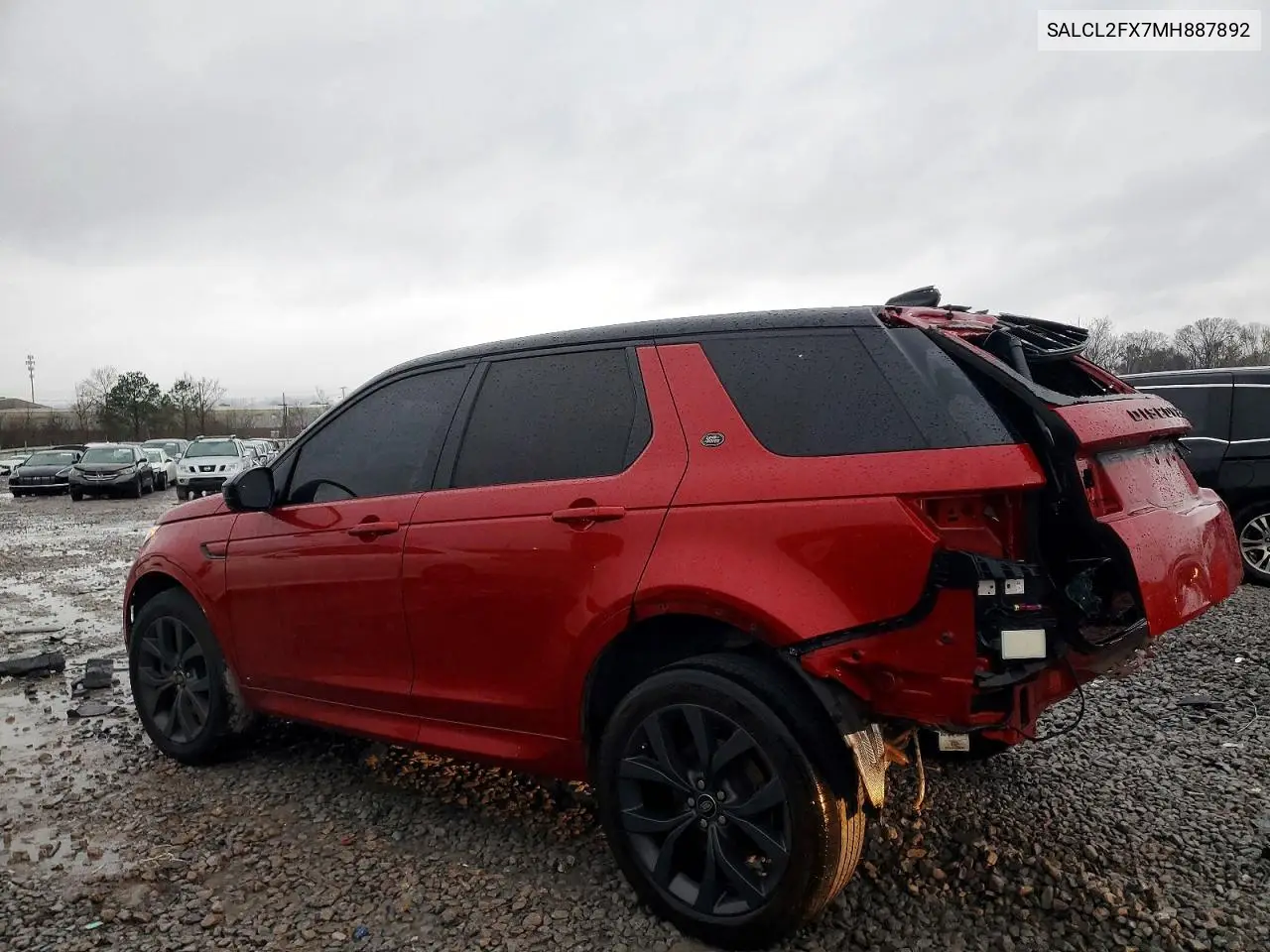 2021 Land Rover Discovery Sport Se R-Dynamic VIN: SALCL2FX7MH887892 Lot: 99017055