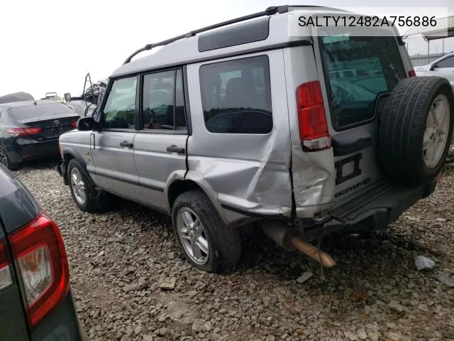 2002 Land Rover Discovery Ii Se VIN: SALTY12482A756886 Lot: 57635164