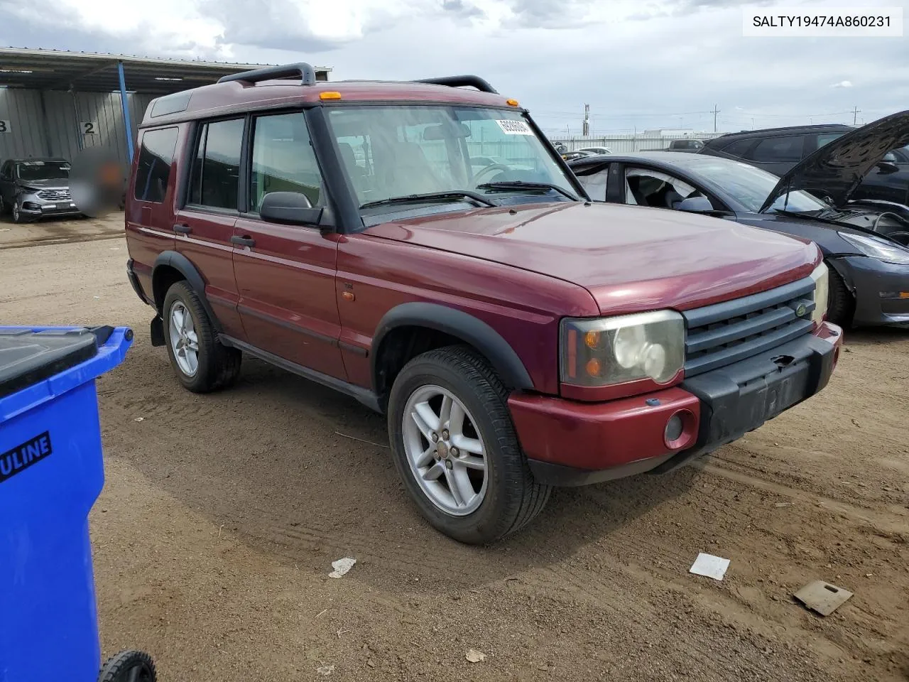 2004 Land Rover Discovery Ii Se VIN: SALTY19474A860231 Lot: 69286094