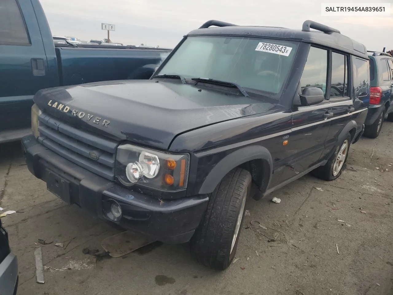 2004 Land Rover Discovery Ii Hse VIN: SALTR19454A839651 Lot: 78280543