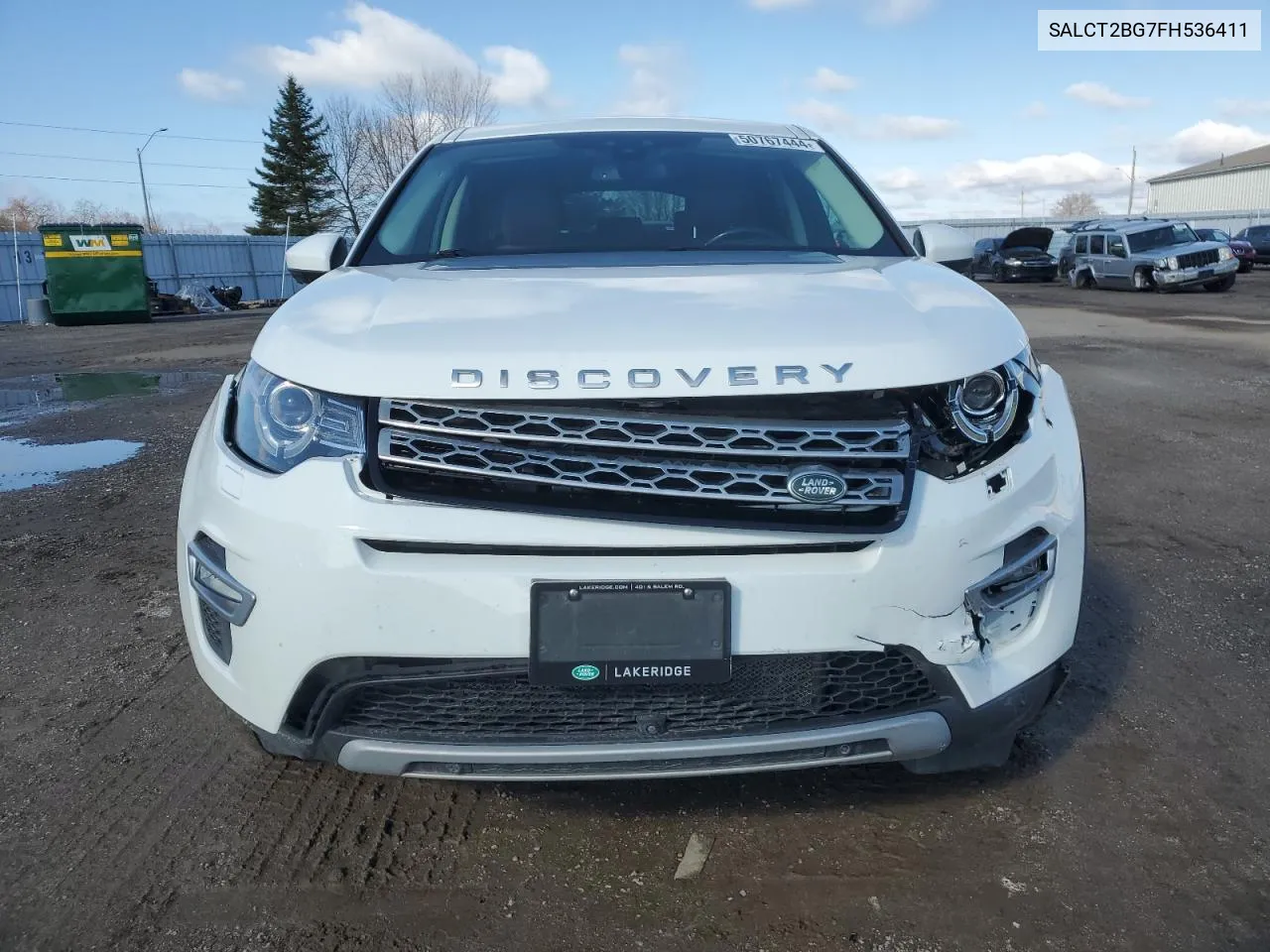 2015 Land Rover Discovery Sport Hse Luxury VIN: SALCT2BG7FH536411 Lot: 50767444