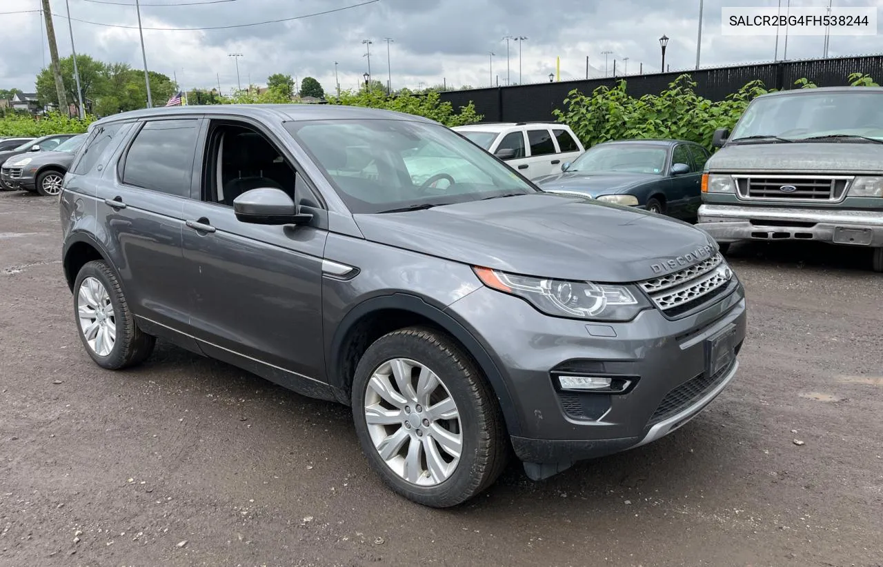 2015 Land Rover Discovery Sport Hse VIN: SALCR2BG4FH538244 Lot: 55357214