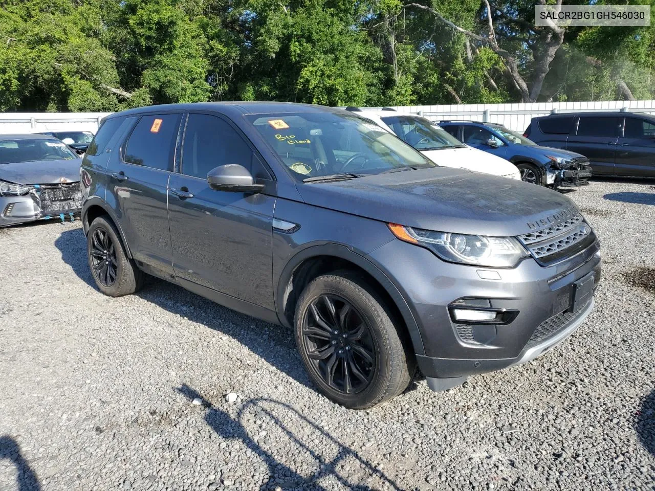 2016 Land Rover Discovery Sport Hse VIN: SALCR2BG1GH546030 Lot: 52043454