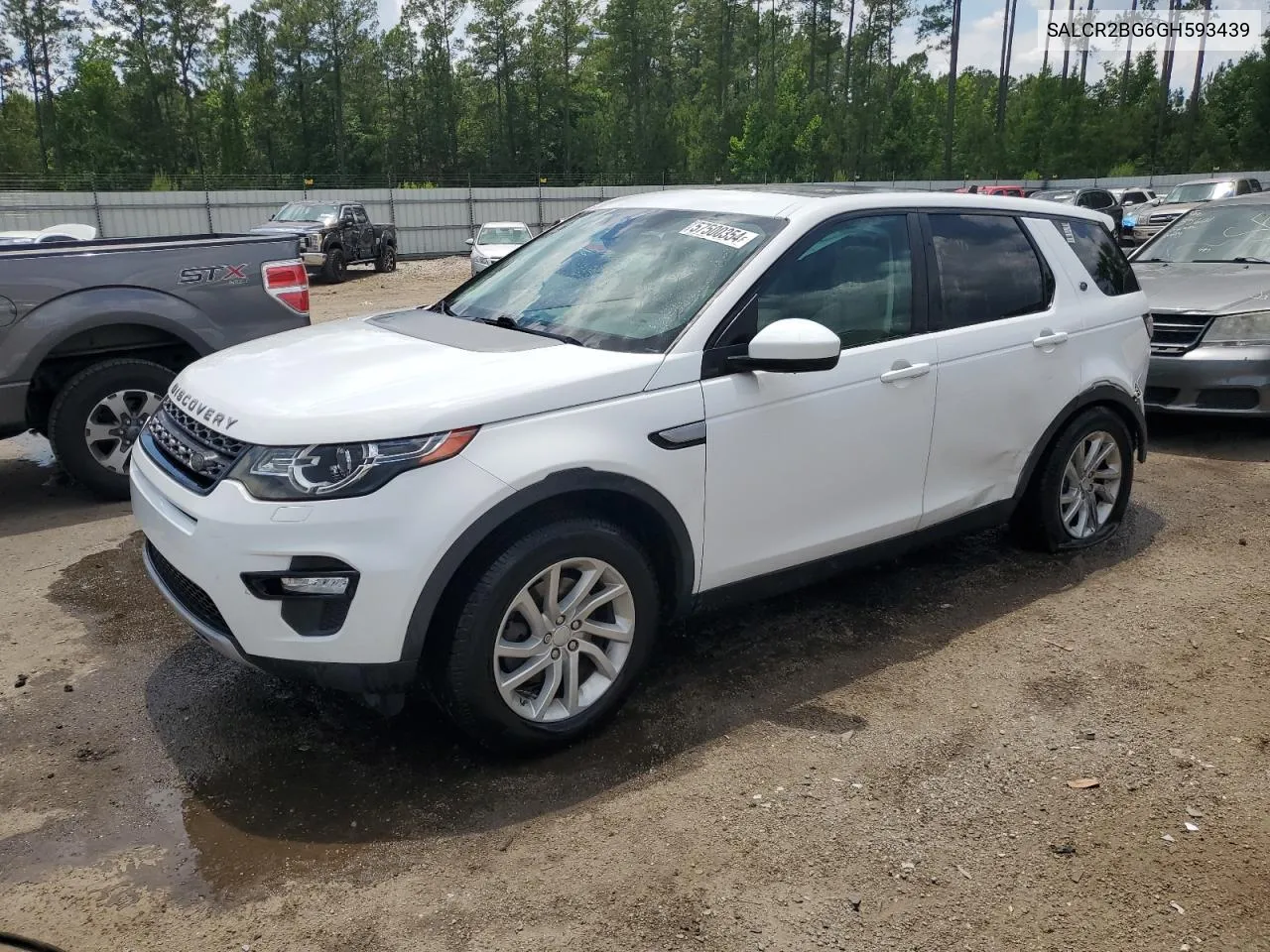 2016 Land Rover Discovery Sport Hse VIN: SALCR2BG6GH593439 Lot: 57500354