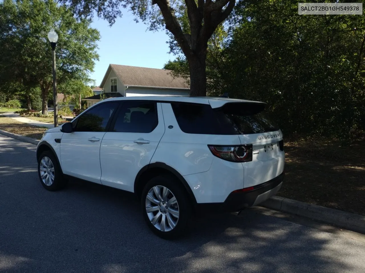 2016 Land Rover Discovery Sport Hse Luxury VIN: SALCT2BG1GH549378 Lot: 57823124