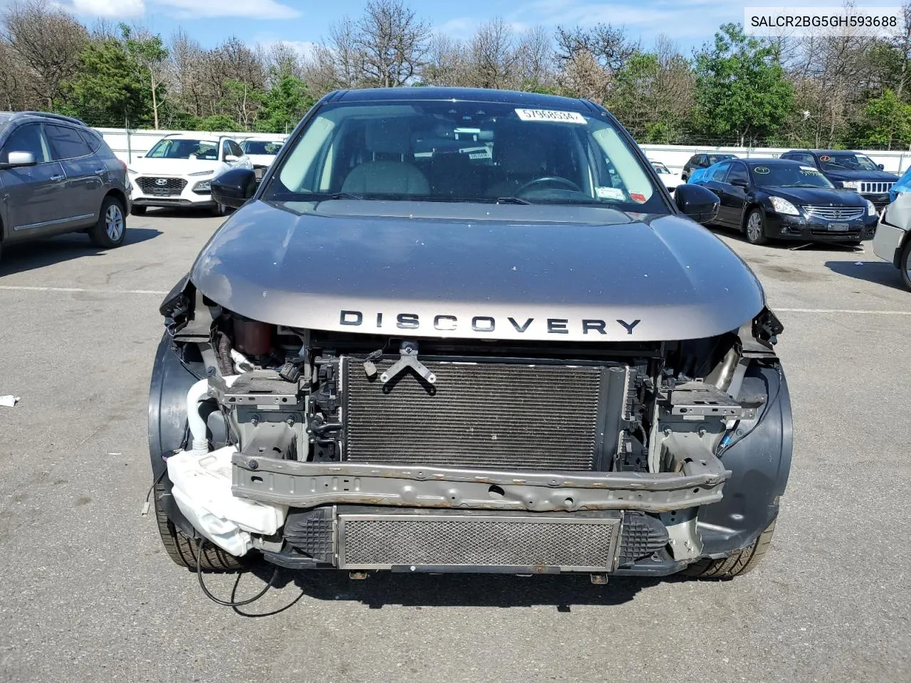 2016 Land Rover Discovery Sport Hse VIN: SALCR2BG5GH593688 Lot: 57968534