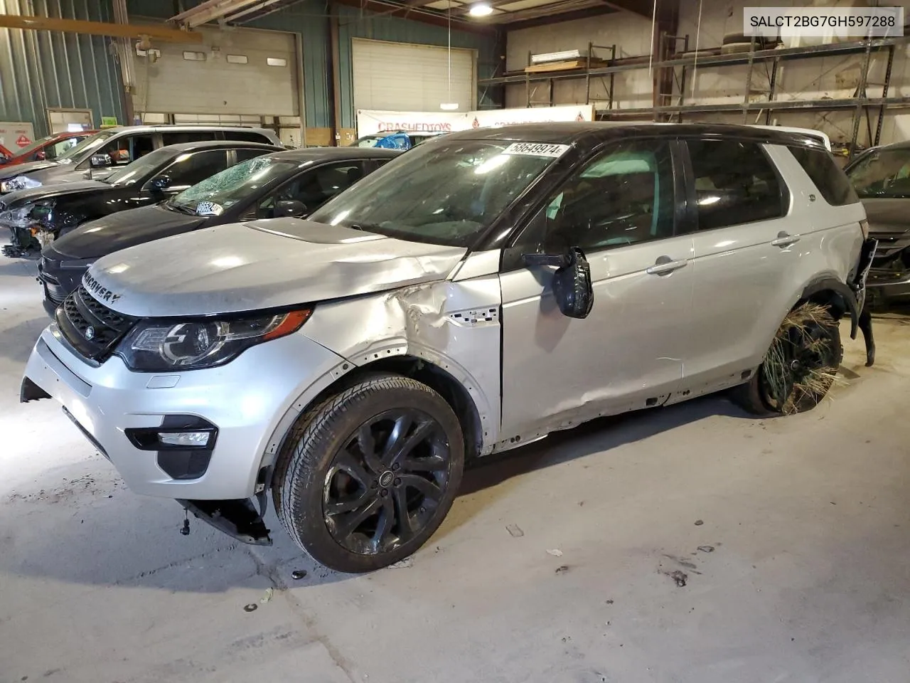 2016 Land Rover Discovery Sport Hse Luxury VIN: SALCT2BG7GH597288 Lot: 58649974