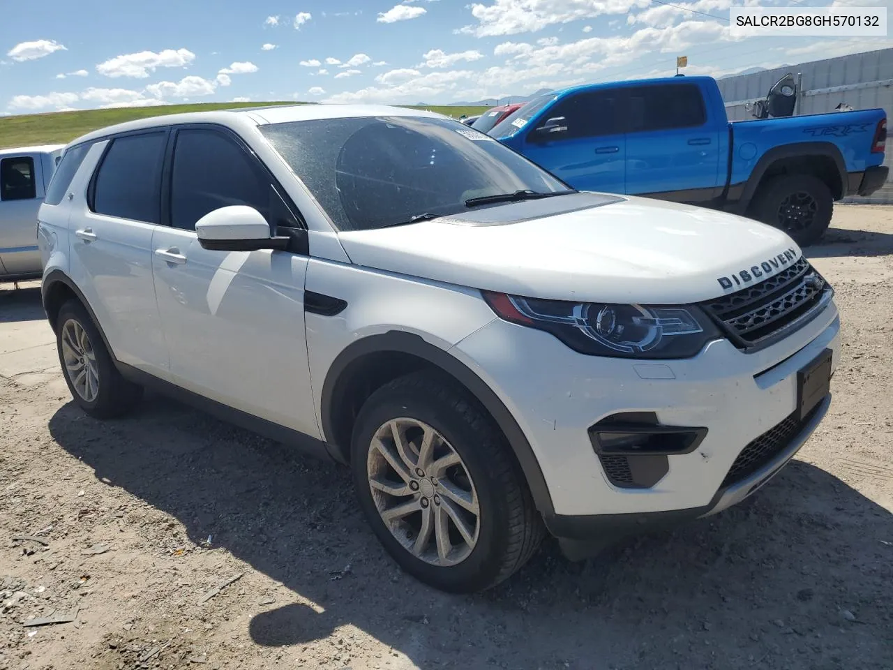 2016 Land Rover Discovery Sport Hse VIN: SALCR2BG8GH570132 Lot: 59039194