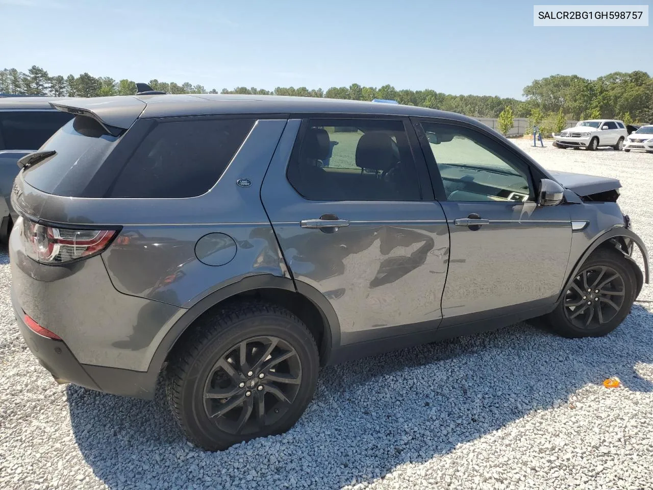 2016 Land Rover Discovery Sport Hse VIN: SALCR2BG1GH598757 Lot: 60776754