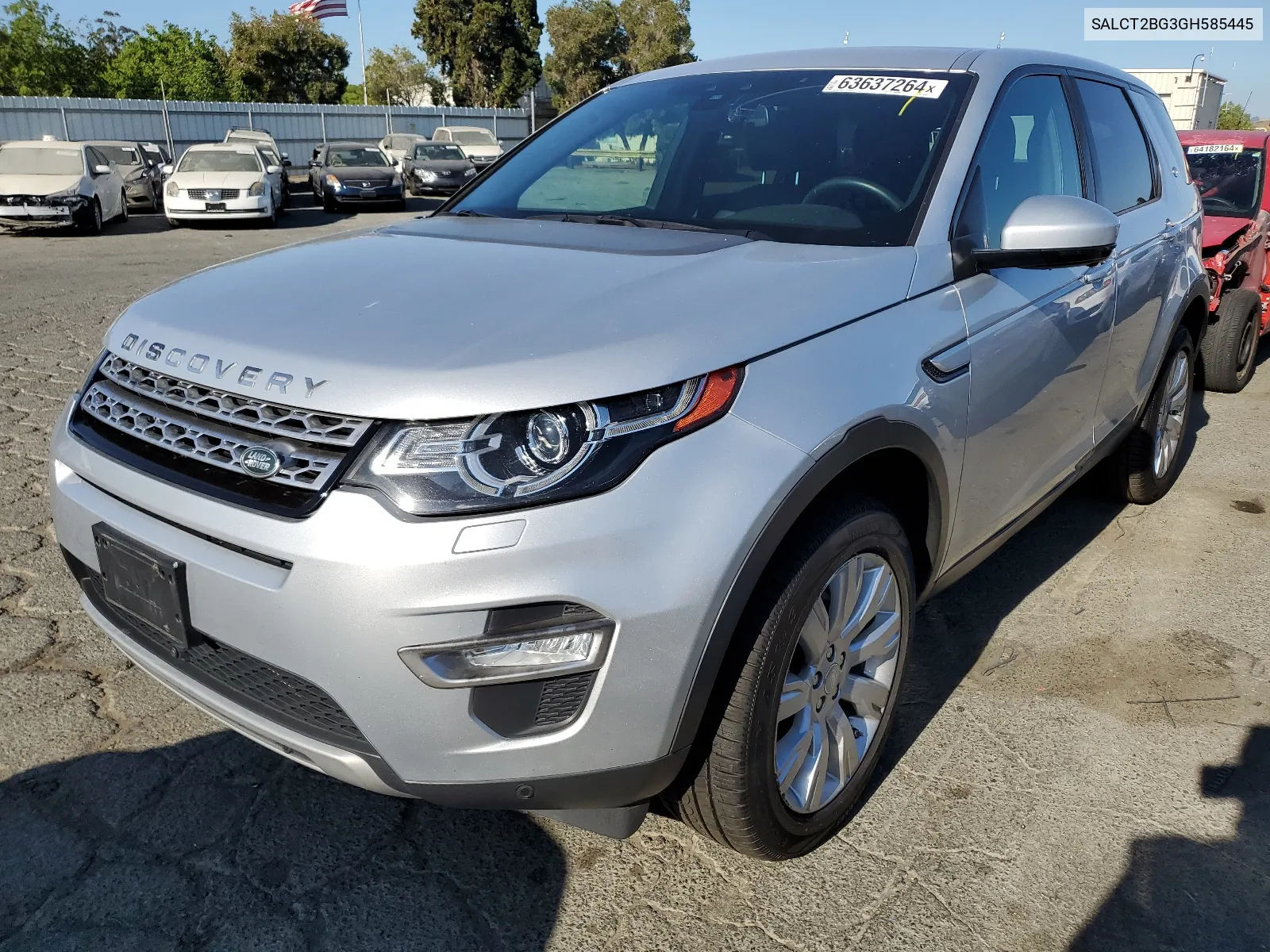 2016 Land Rover Discovery Sport Hse Luxury VIN: SALCT2BG3GH585445 Lot: 63637264