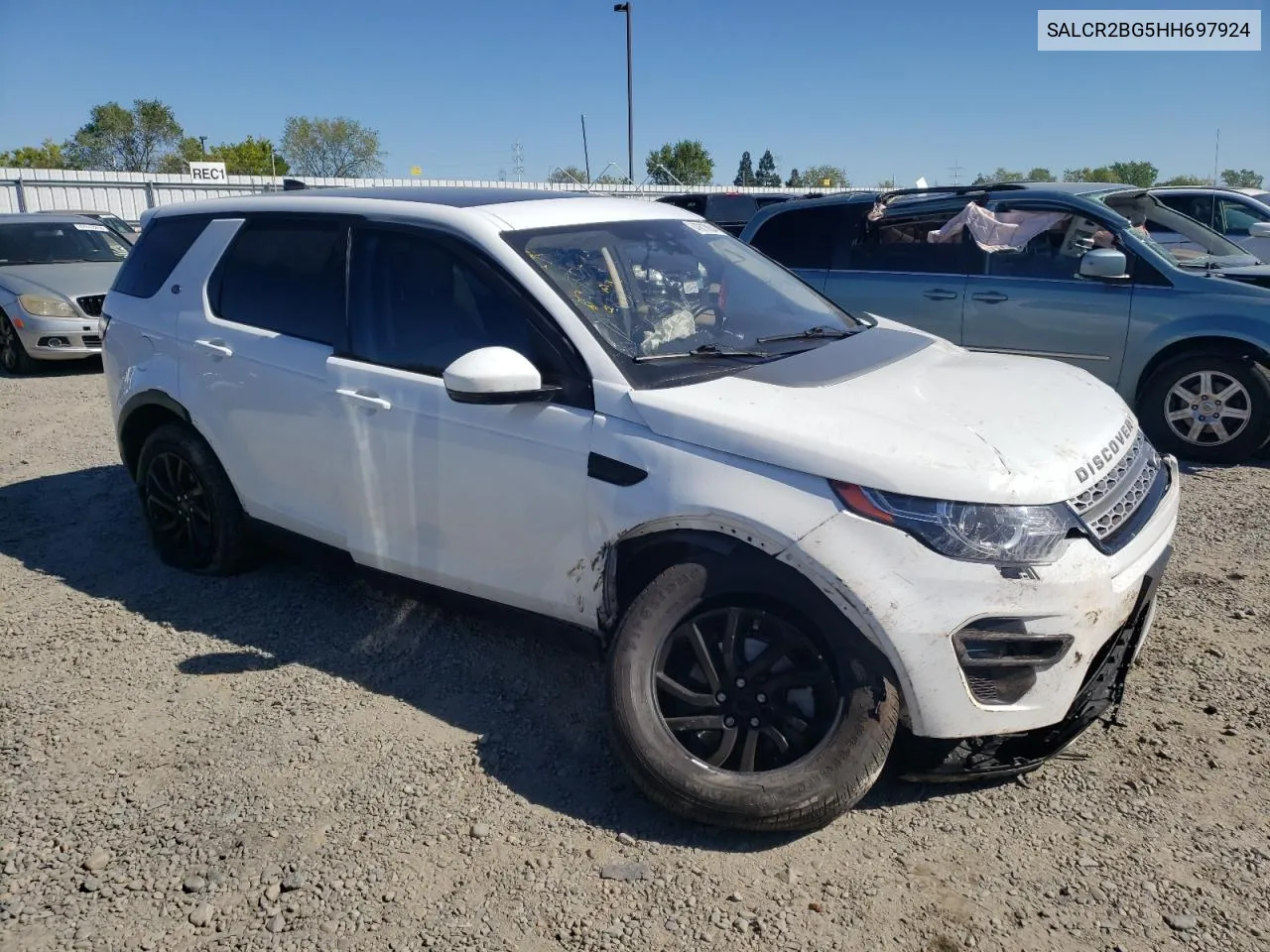 2017 Land Rover Discovery Sport Hse VIN: SALCR2BG5HH697924 Lot: 47610804