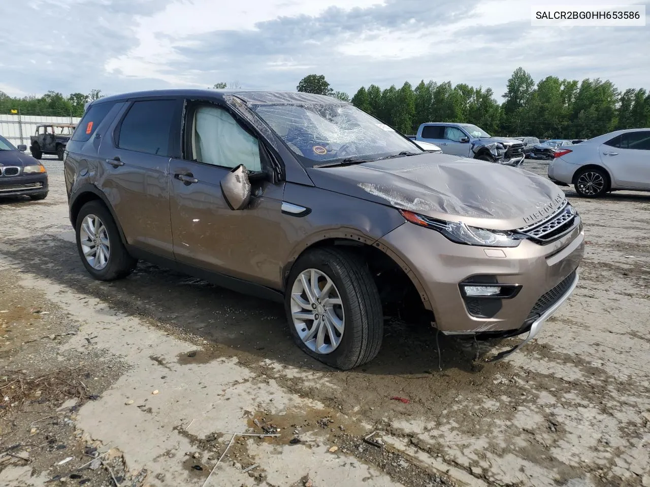 2017 Land Rover Discovery Sport Hse VIN: SALCR2BG0HH653586 Lot: 54156034