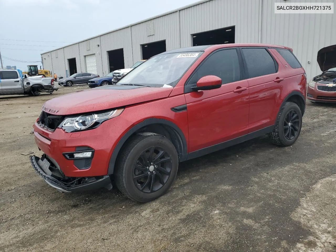 2017 Land Rover Discovery Sport Hse VIN: SALCR2BGXHH721375 Lot: 55486364