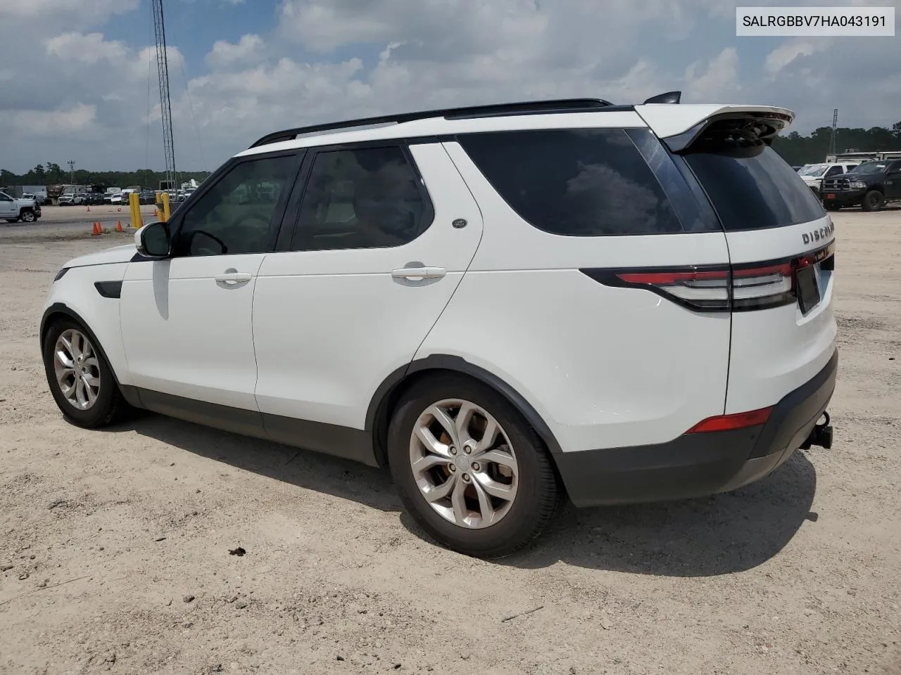 2017 Land Rover Discovery Se VIN: SALRGBBV7HA043191 Lot: 55725324