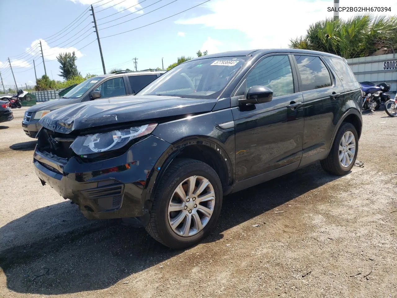 2017 Land Rover Discovery Sport Se VIN: SALCP2BG2HH670394 Lot: 57793694