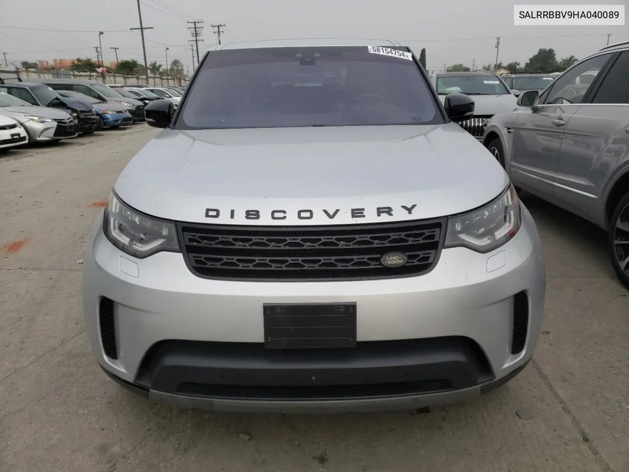 2017 Land Rover Discovery Hse VIN: SALRRBBV9HA040089 Lot: 58154754