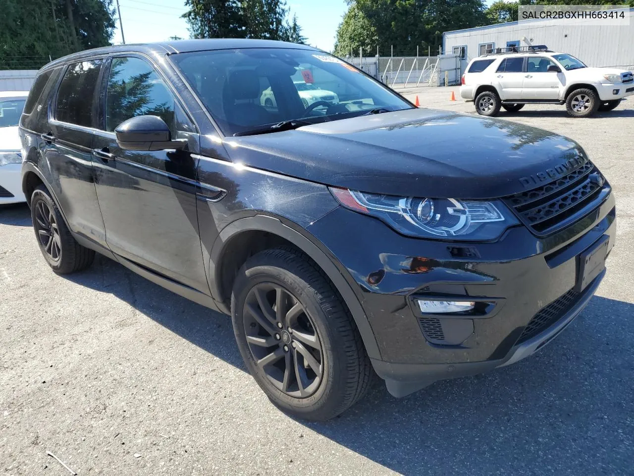 SALCR2BGXHH663414 2017 Land Rover Discovery Sport Hse