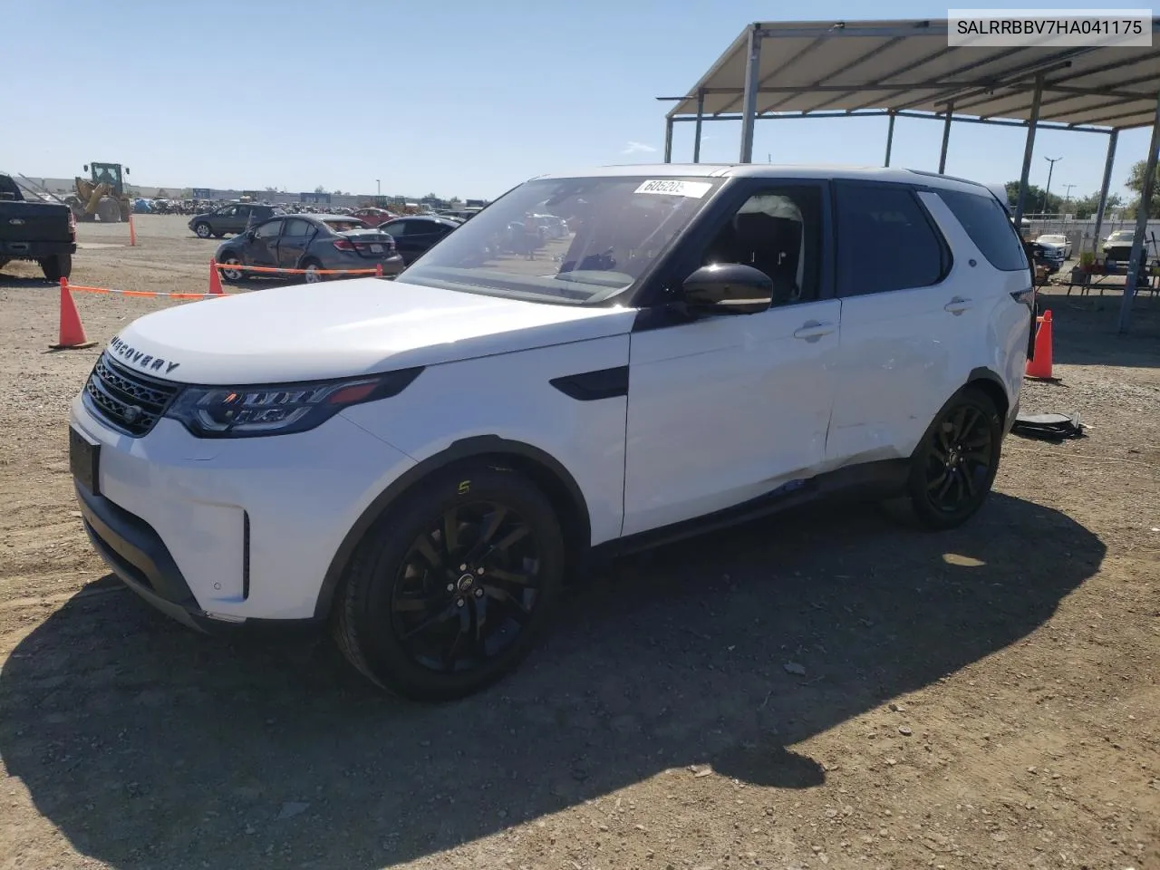 2017 Land Rover Discovery Hse VIN: SALRRBBV7HA041175 Lot: 60520514