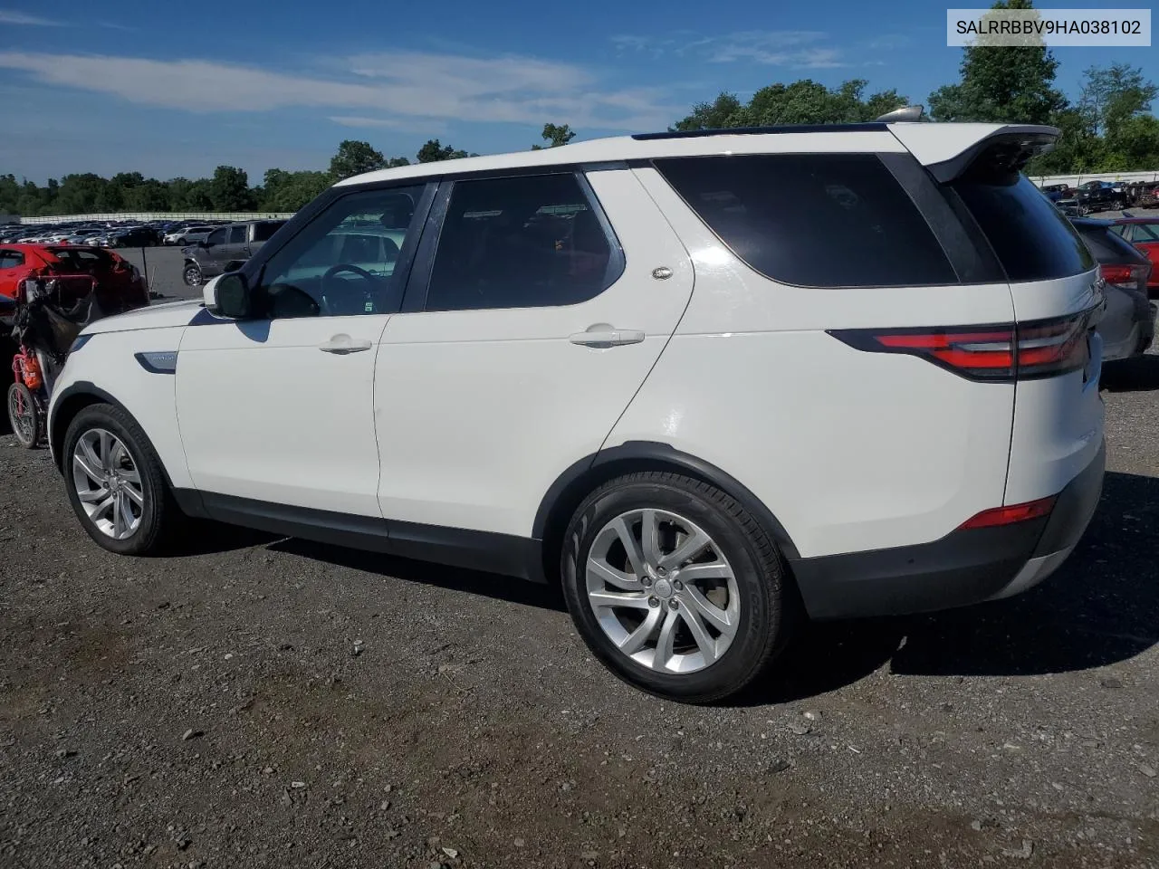 2017 Land Rover Discovery Hse VIN: SALRRBBV9HA038102 Lot: 61229634