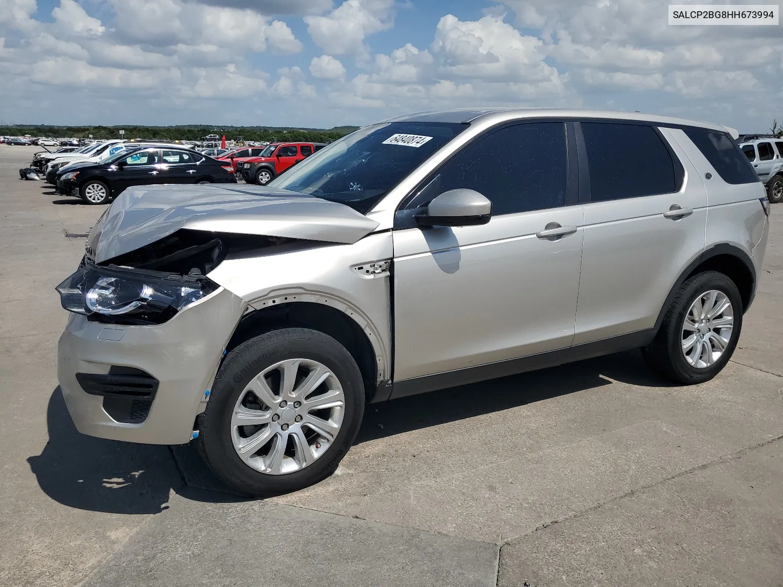 2017 Land Rover Discovery Sport Se VIN: SALCP2BG8HH673994 Lot: 64840874