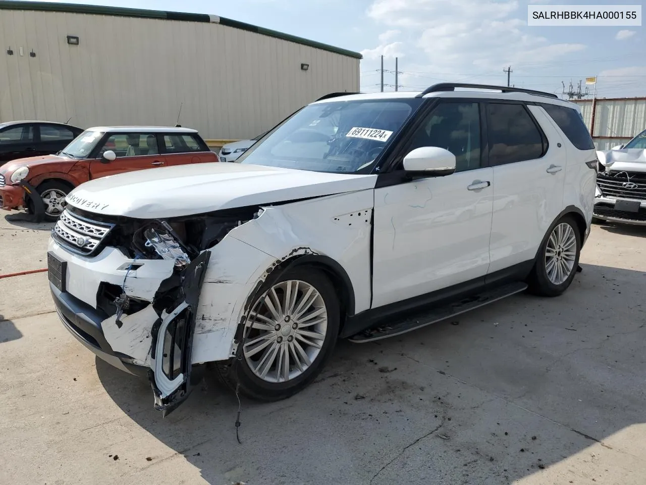 2017 Land Rover Discovery Hse Luxury VIN: SALRHBBK4HA000155 Lot: 69111224