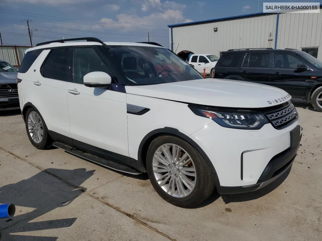 2017 Land Rover Discovery Hse Luxury VIN: SALRHBBK4HA000155 Lot: 69111224