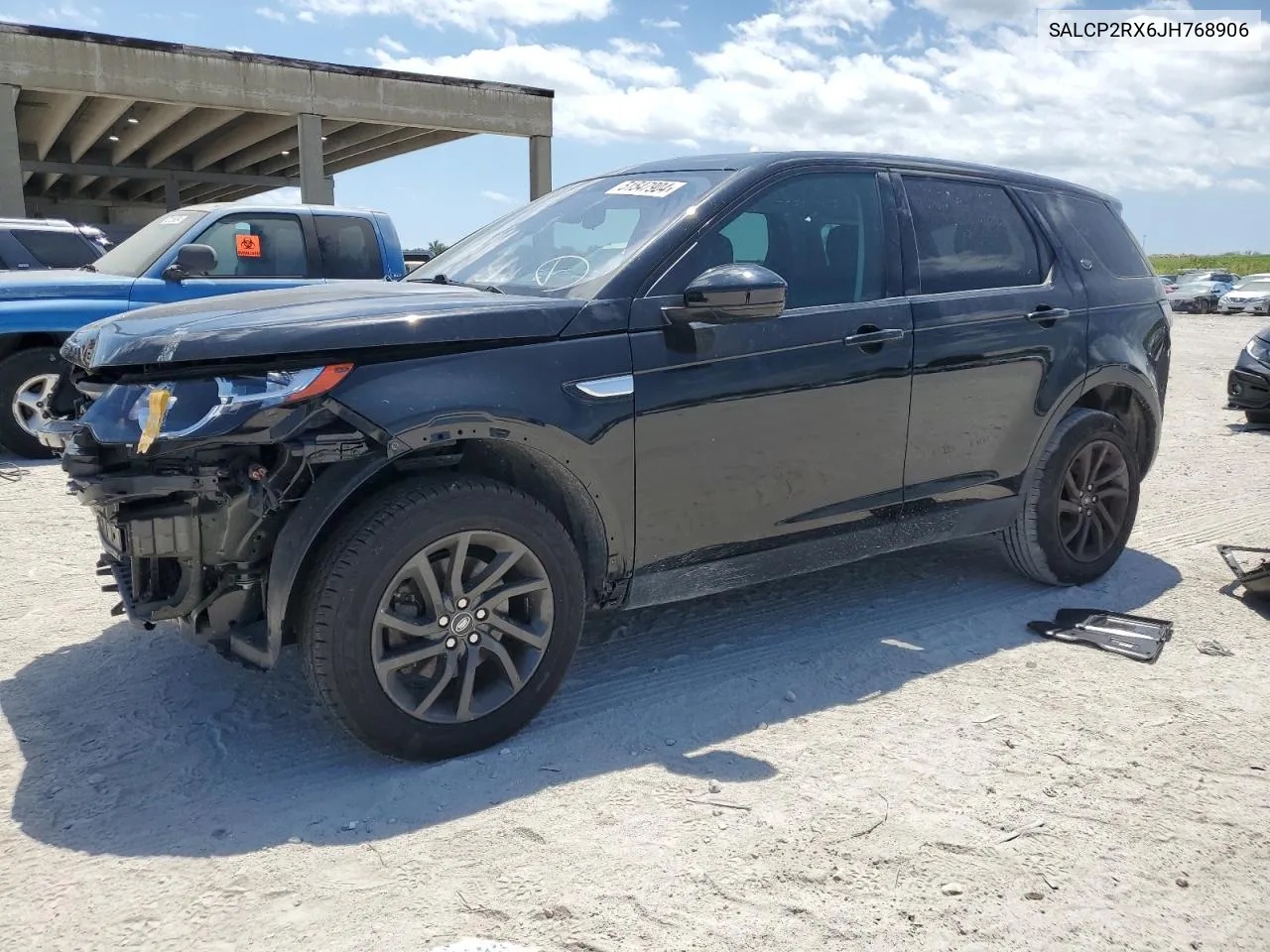 2018 Land Rover Discovery Sport Se VIN: SALCP2RX6JH768906 Lot: 51547904