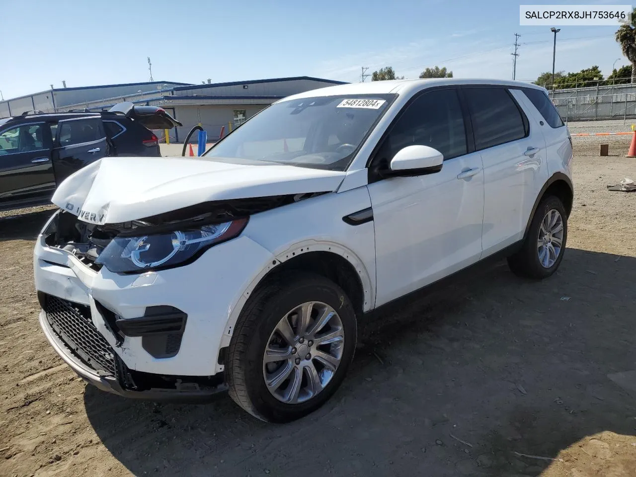 2018 Land Rover Discovery Sport Se VIN: SALCP2RX8JH753646 Lot: 54812804