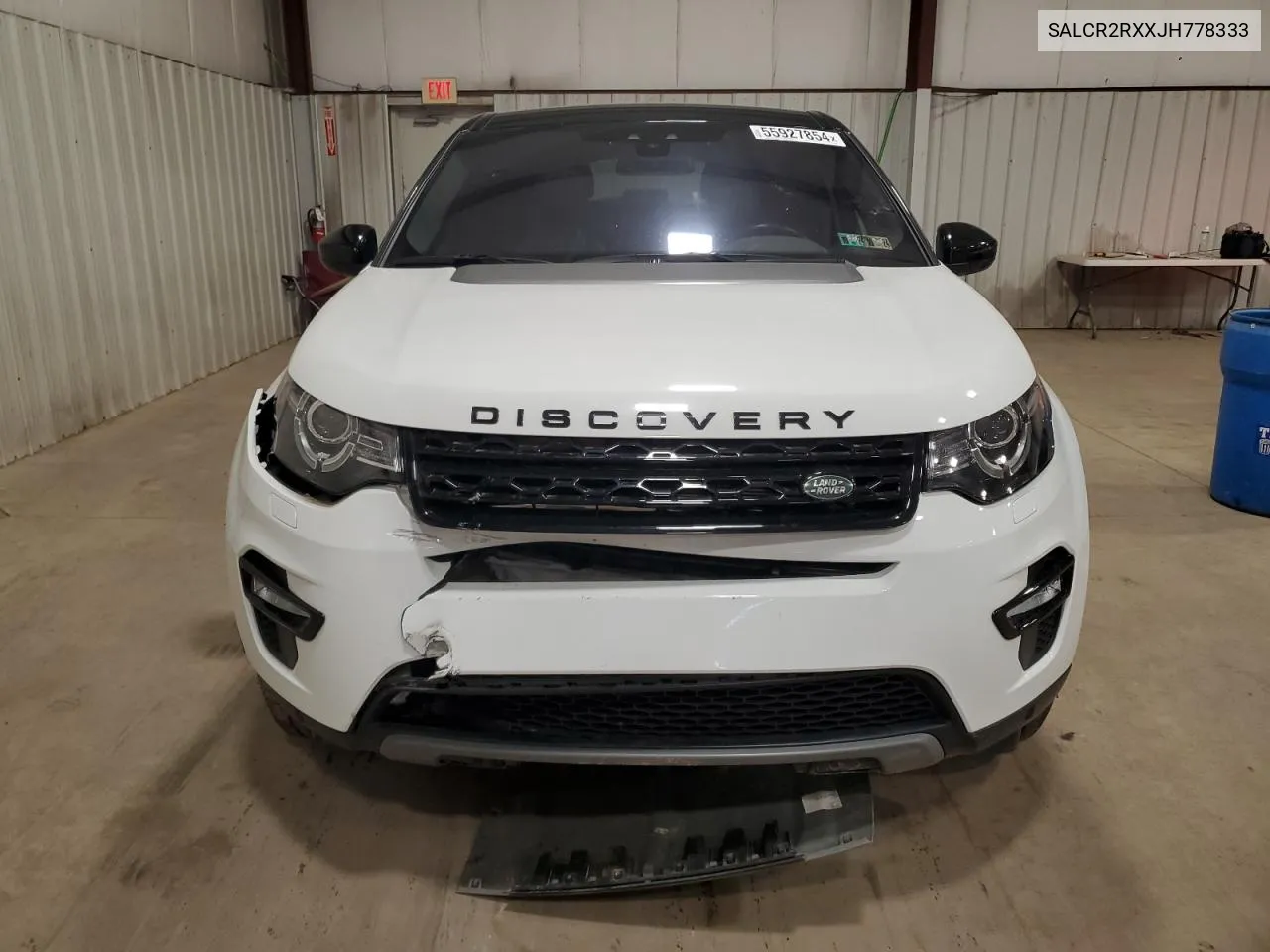 SALCR2RXXJH778333 2018 Land Rover Discovery Sport Hse