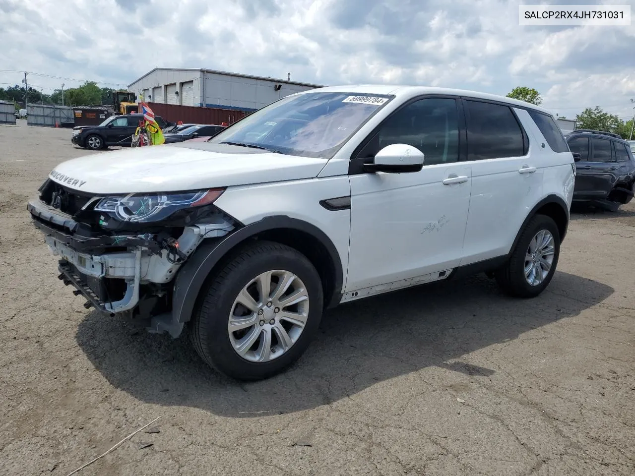 2018 Land Rover Discovery Sport Se VIN: SALCP2RX4JH731031 Lot: 59999784