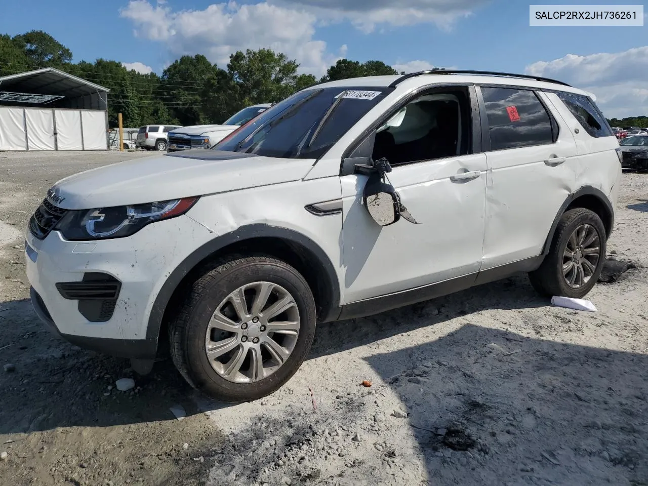 2018 Land Rover Discovery Sport Se VIN: SALCP2RX2JH736261 Lot: 60170344