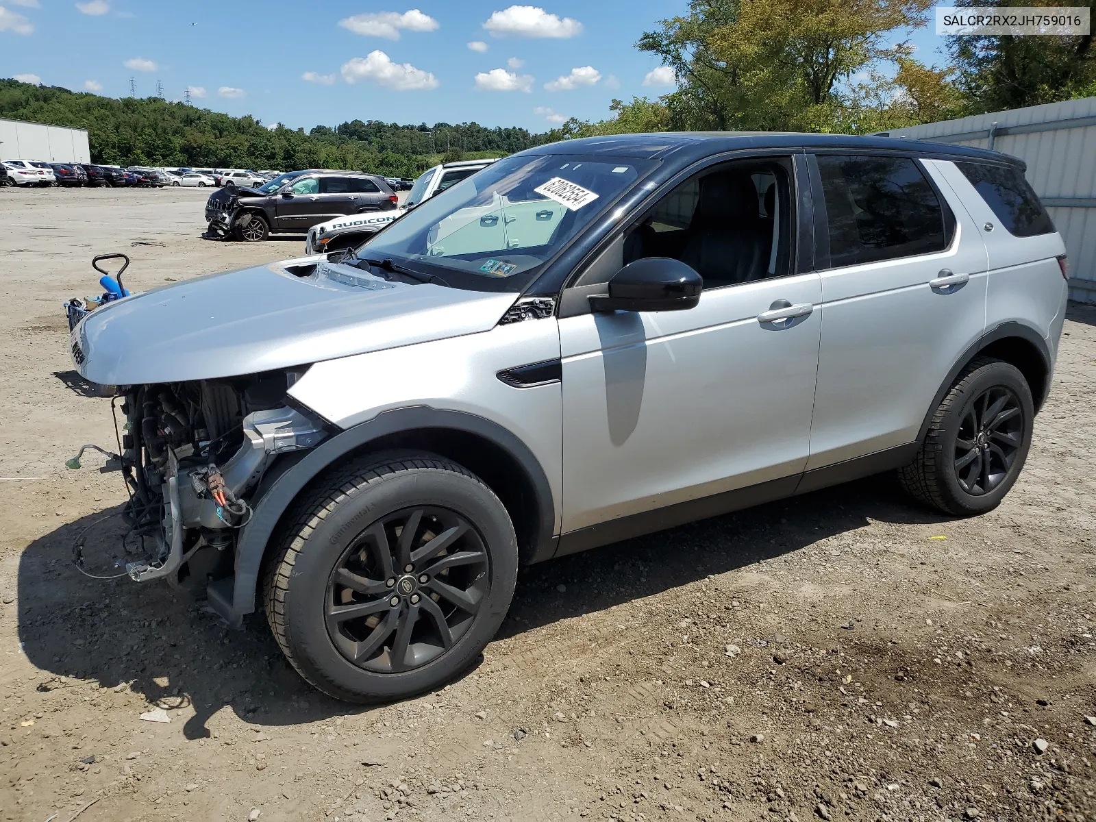 2018 Land Rover Discovery Sport Hse VIN: SALCR2RX2JH759016 Lot: 62062554