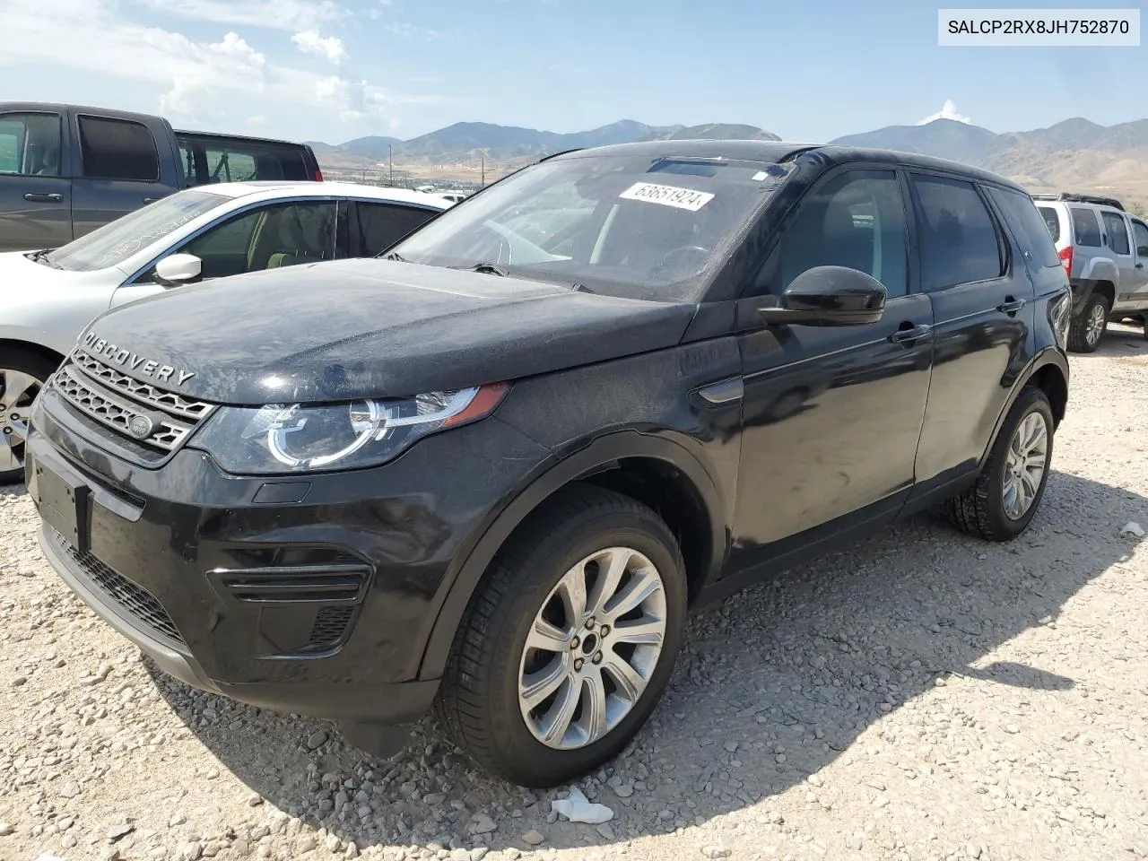 2018 Land Rover Discovery Sport Se VIN: SALCP2RX8JH752870 Lot: 63651924