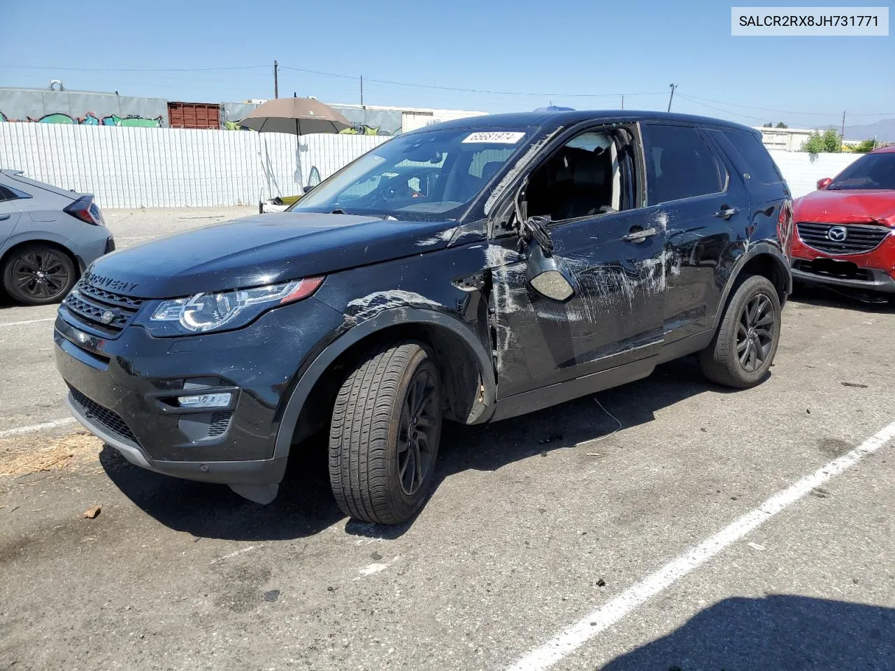 2018 Land Rover Discovery Sport Hse VIN: SALCR2RX8JH731771 Lot: 65681974