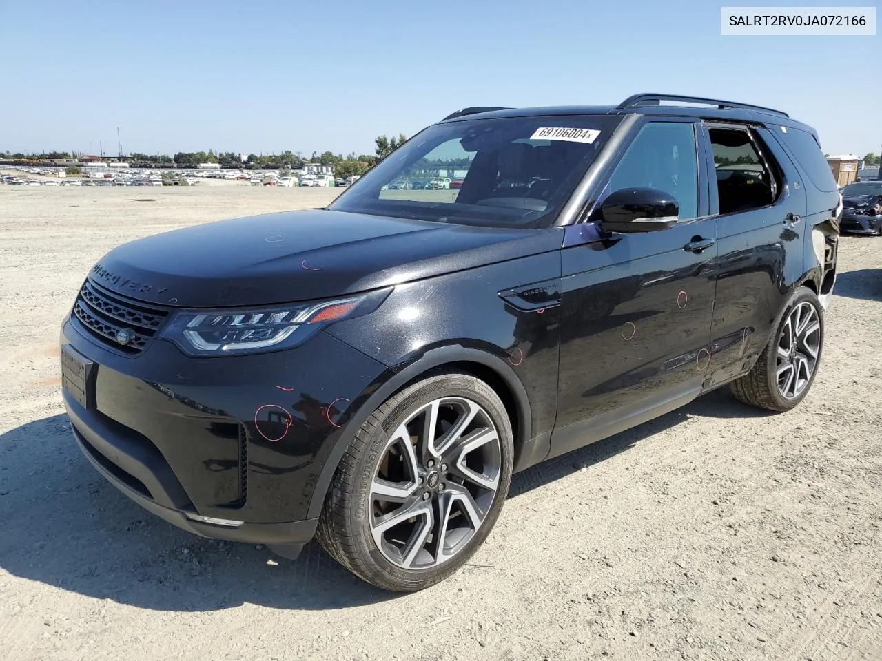 2018 Land Rover Discovery Hse Luxury VIN: SALRT2RV0JA072166 Lot: 69106004