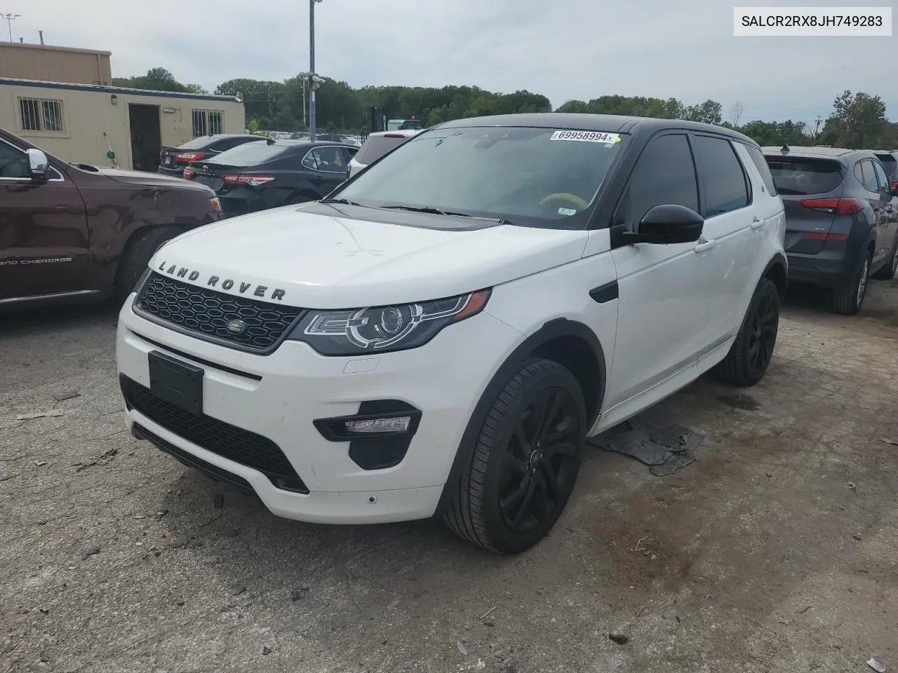 2018 Land Rover Discovery Sport Hse VIN: SALCR2RX8JH749283 Lot: 69958994