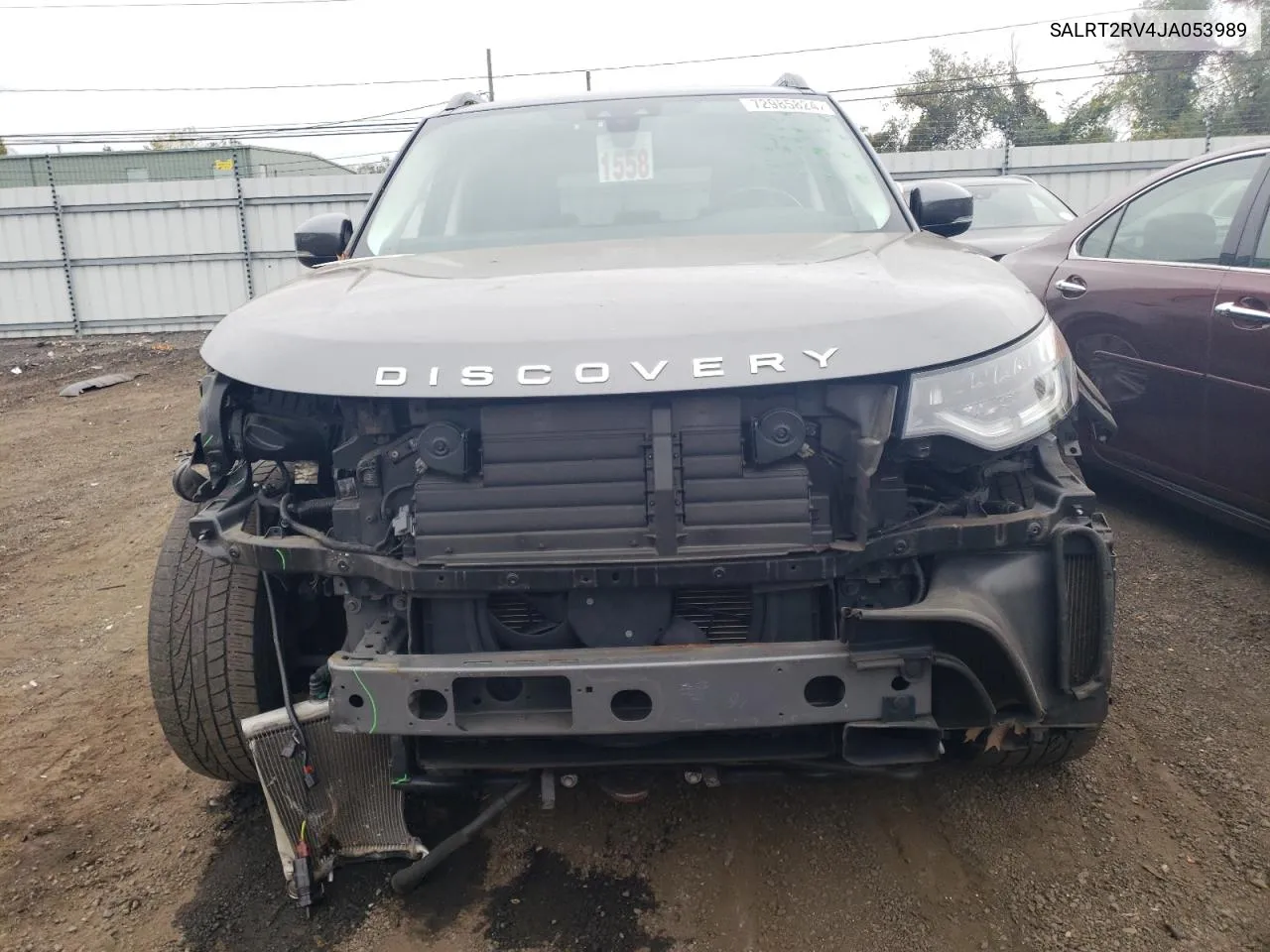 2018 Land Rover Discovery Hse Luxury VIN: SALRT2RV4JA053989 Lot: 72985824