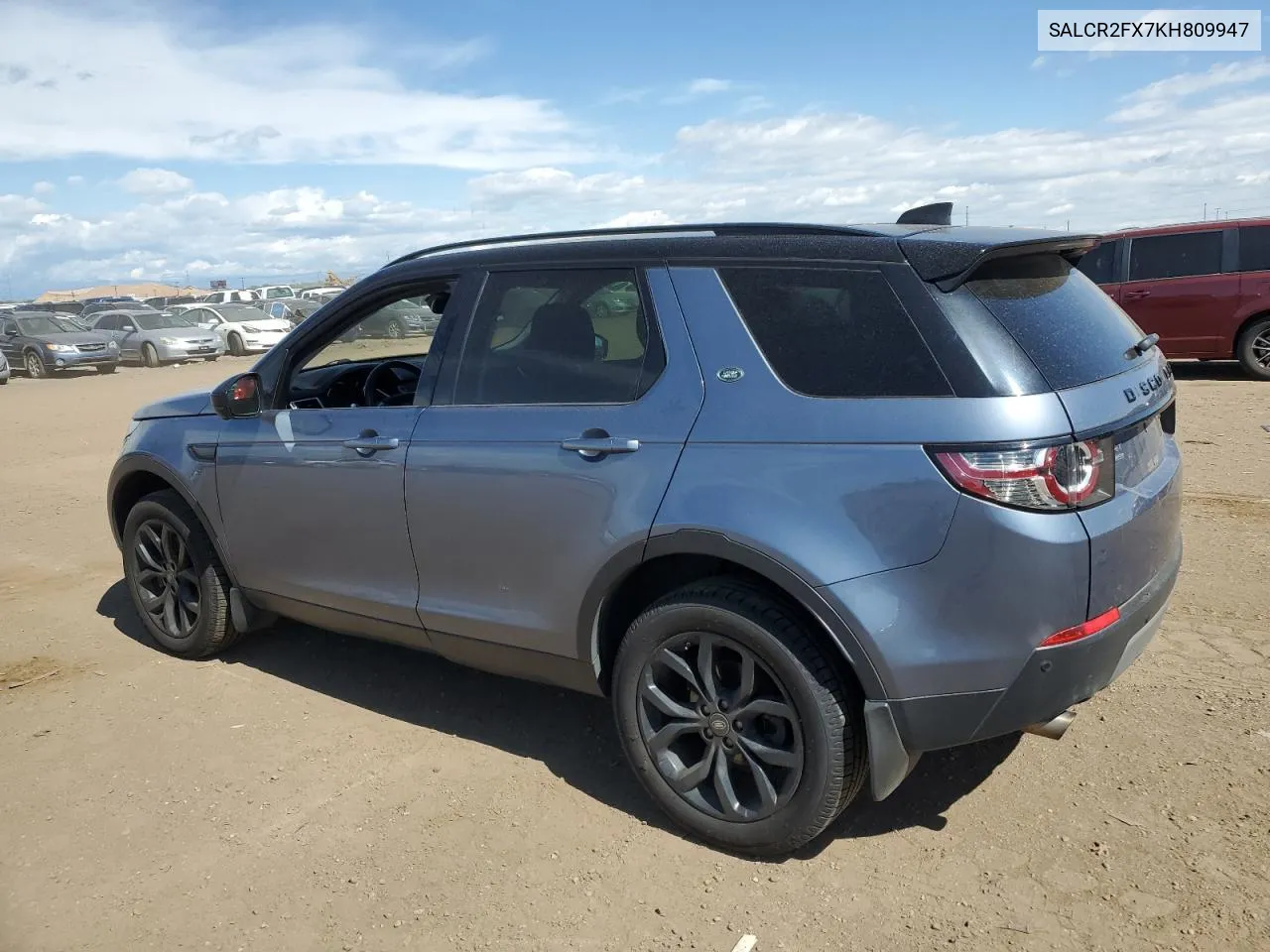 2019 Land Rover Discovery Sport Hse VIN: SALCR2FX7KH809947 Lot: 55851504