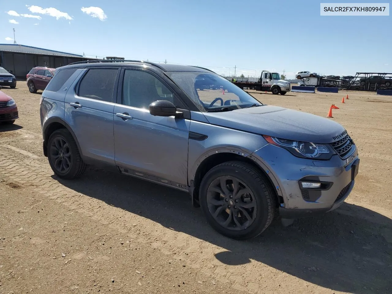 2019 Land Rover Discovery Sport Hse VIN: SALCR2FX7KH809947 Lot: 55851504