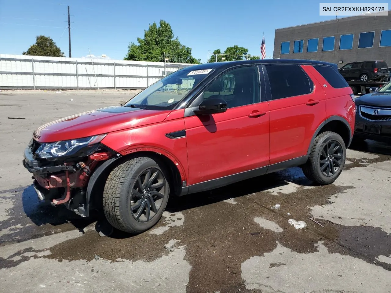 2019 Land Rover Discovery Sport Hse VIN: SALCR2FXXKH829478 Lot: 57230354