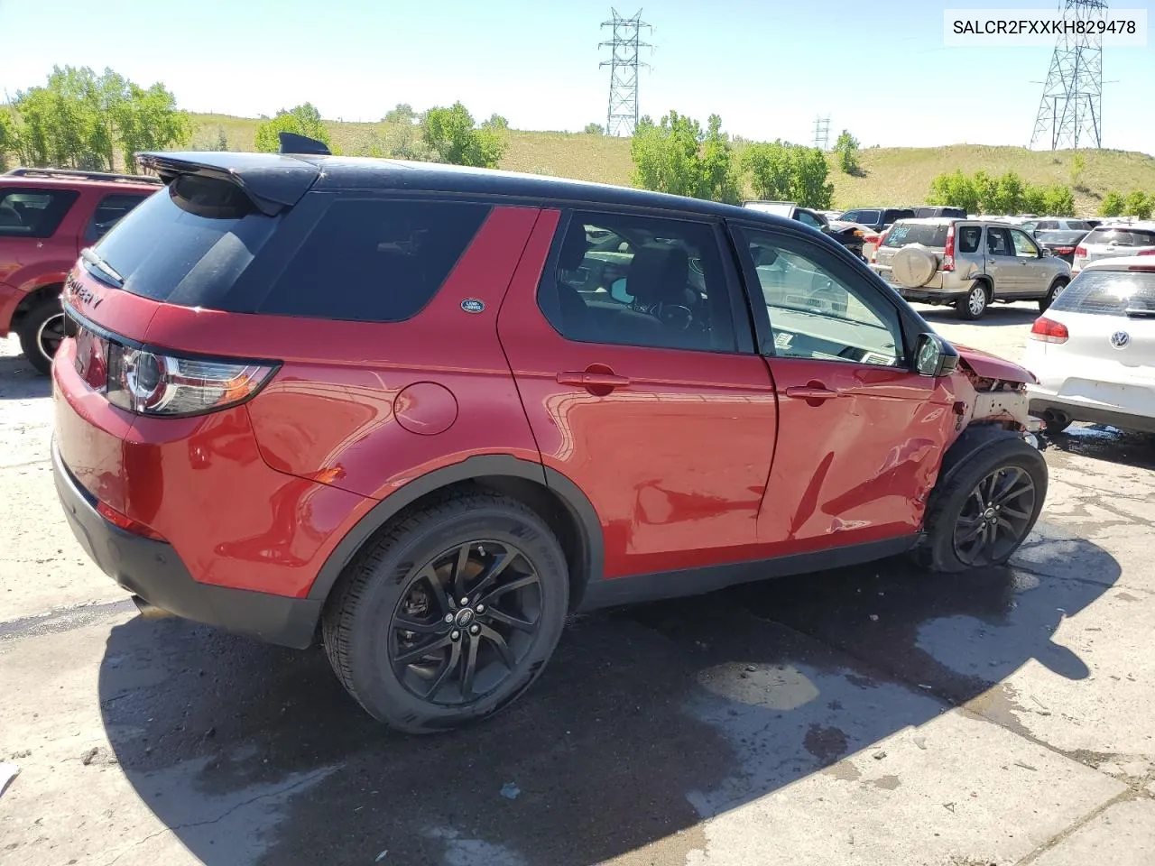 2019 Land Rover Discovery Sport Hse VIN: SALCR2FXXKH829478 Lot: 57230354