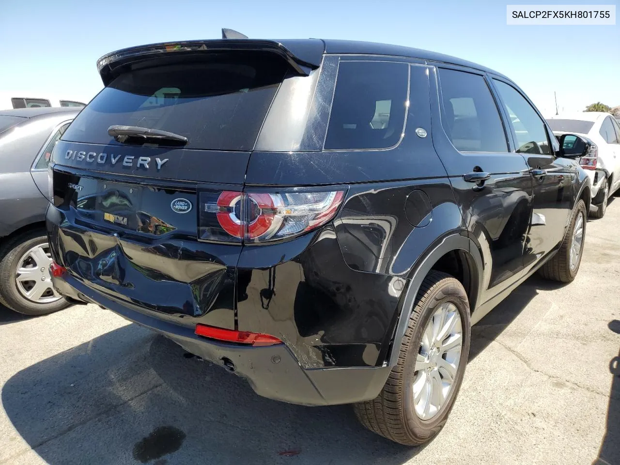 2019 Land Rover Discovery Sport Se VIN: SALCP2FX5KH801755 Lot: 60343554