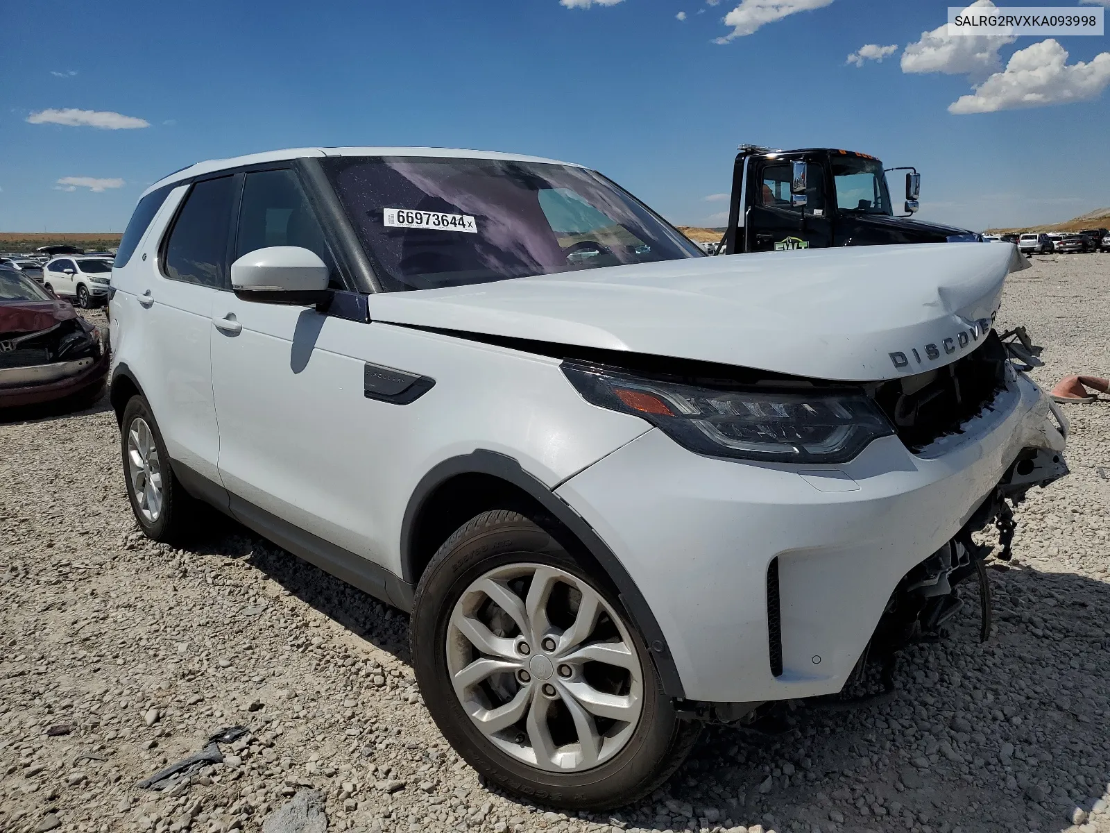 2019 Land Rover Discovery Se VIN: SALRG2RVXKA093998 Lot: 66973644