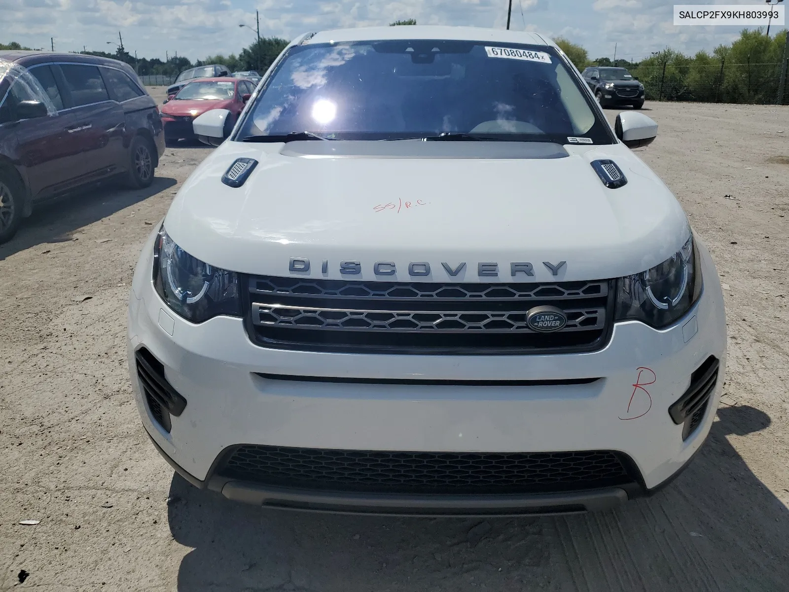 2019 Land Rover Discovery Sport Se VIN: SALCP2FX9KH803993 Lot: 67080484