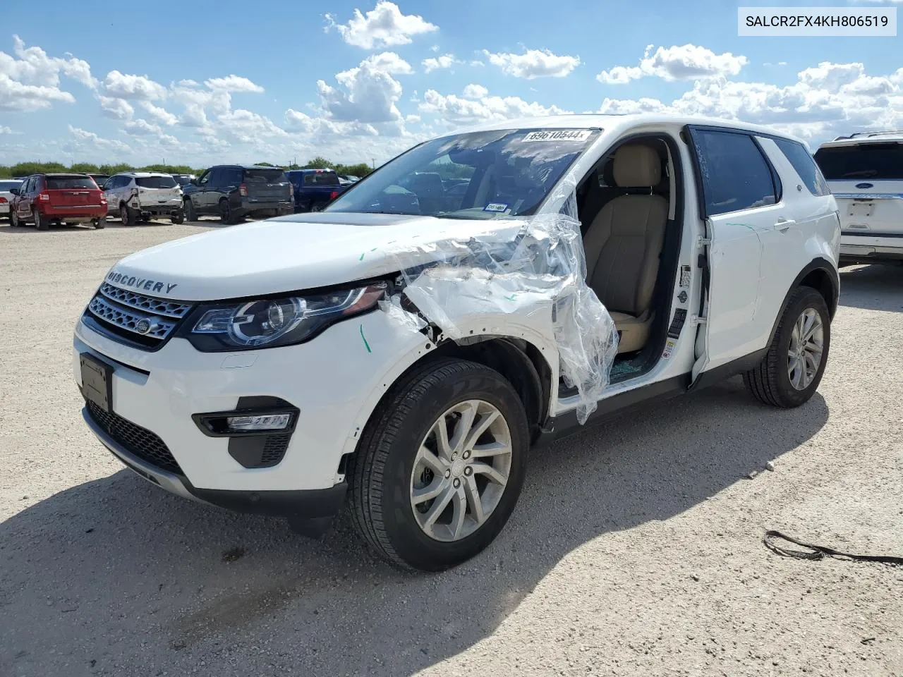 2019 Land Rover Discovery Sport Hse VIN: SALCR2FX4KH806519 Lot: 69610544