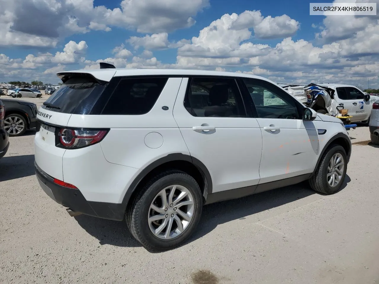 SALCR2FX4KH806519 2019 Land Rover Discovery Sport Hse