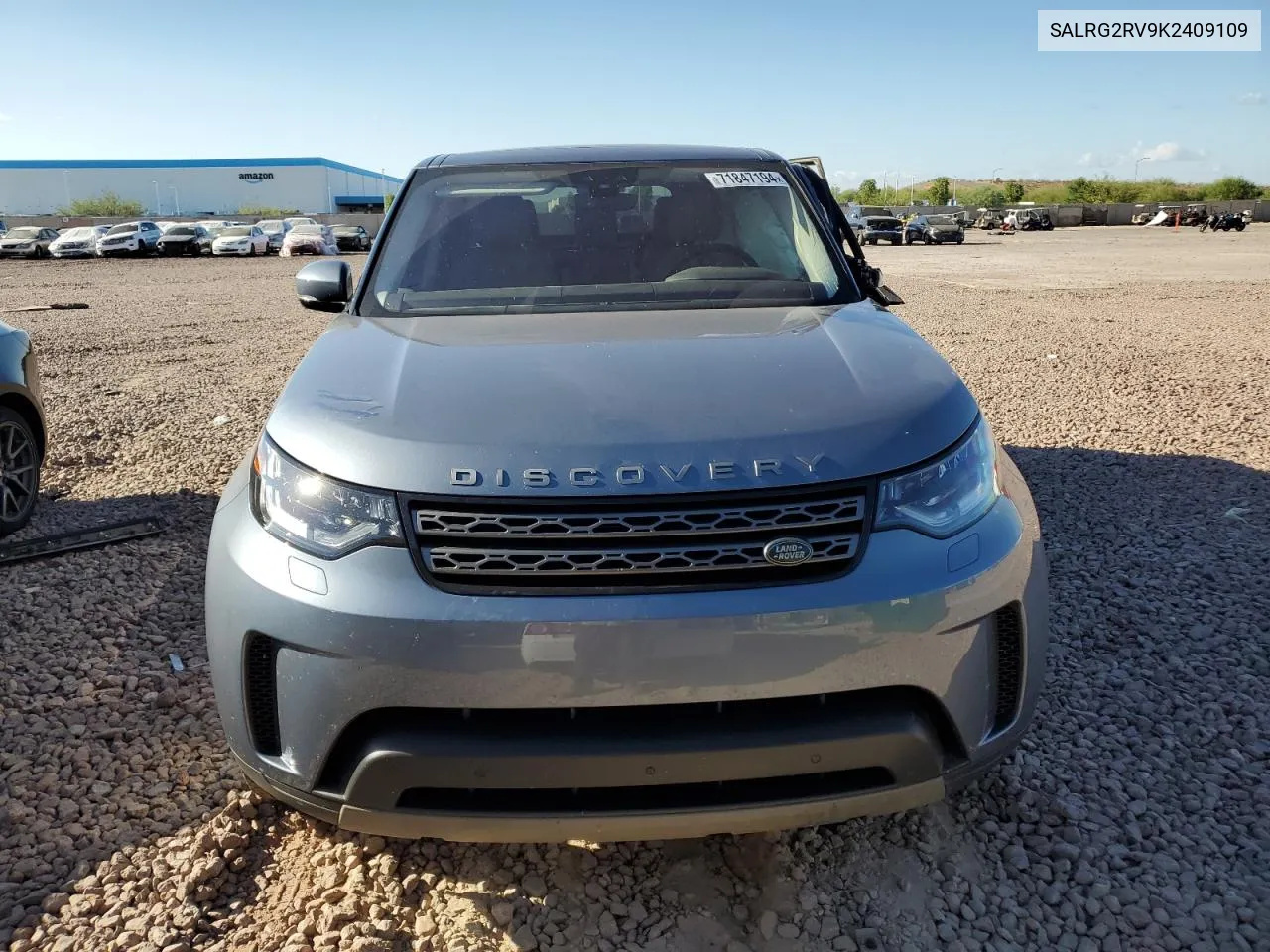 2019 Land Rover Discovery Se VIN: SALRG2RV9K2409109 Lot: 71847194