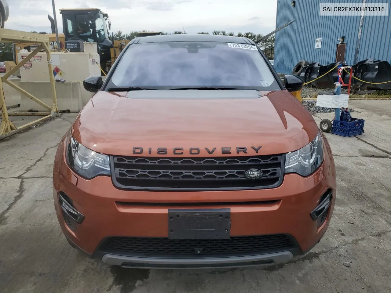 2019 Land Rover Discovery Sport Hse VIN: SALCR2FX3KH813316 Lot: 73313954