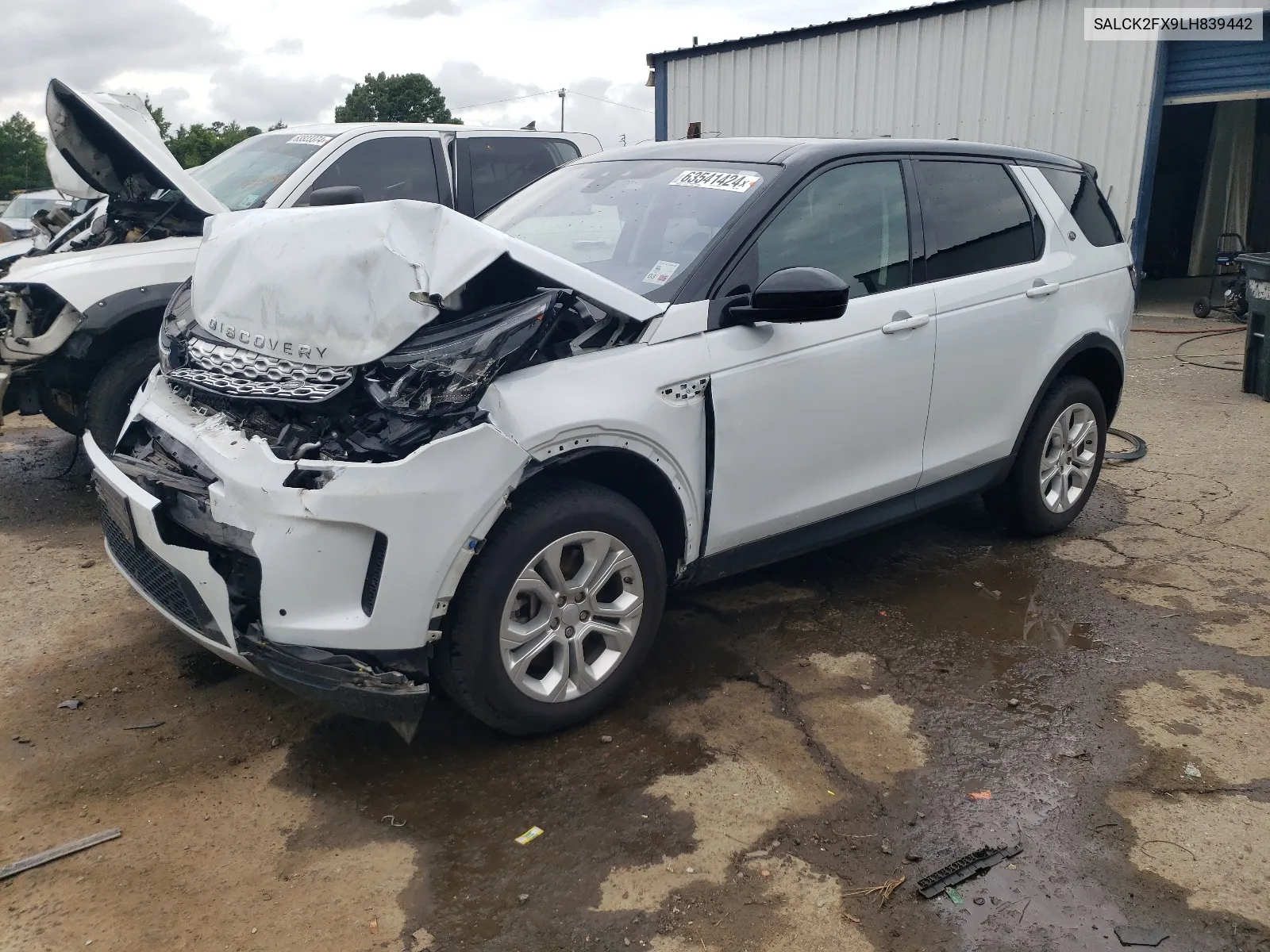 2020 Land Rover Discovery Sport VIN: SALCK2FX9LH839442 Lot: 63541424